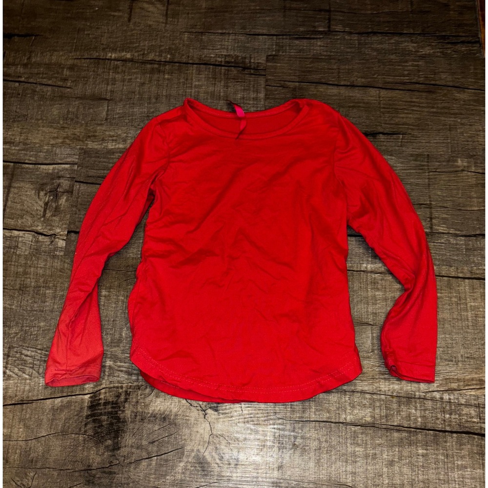 Lulu Luv Girls Red Long Sleeve Top Shirt Size 7/8 LAT1250GST72